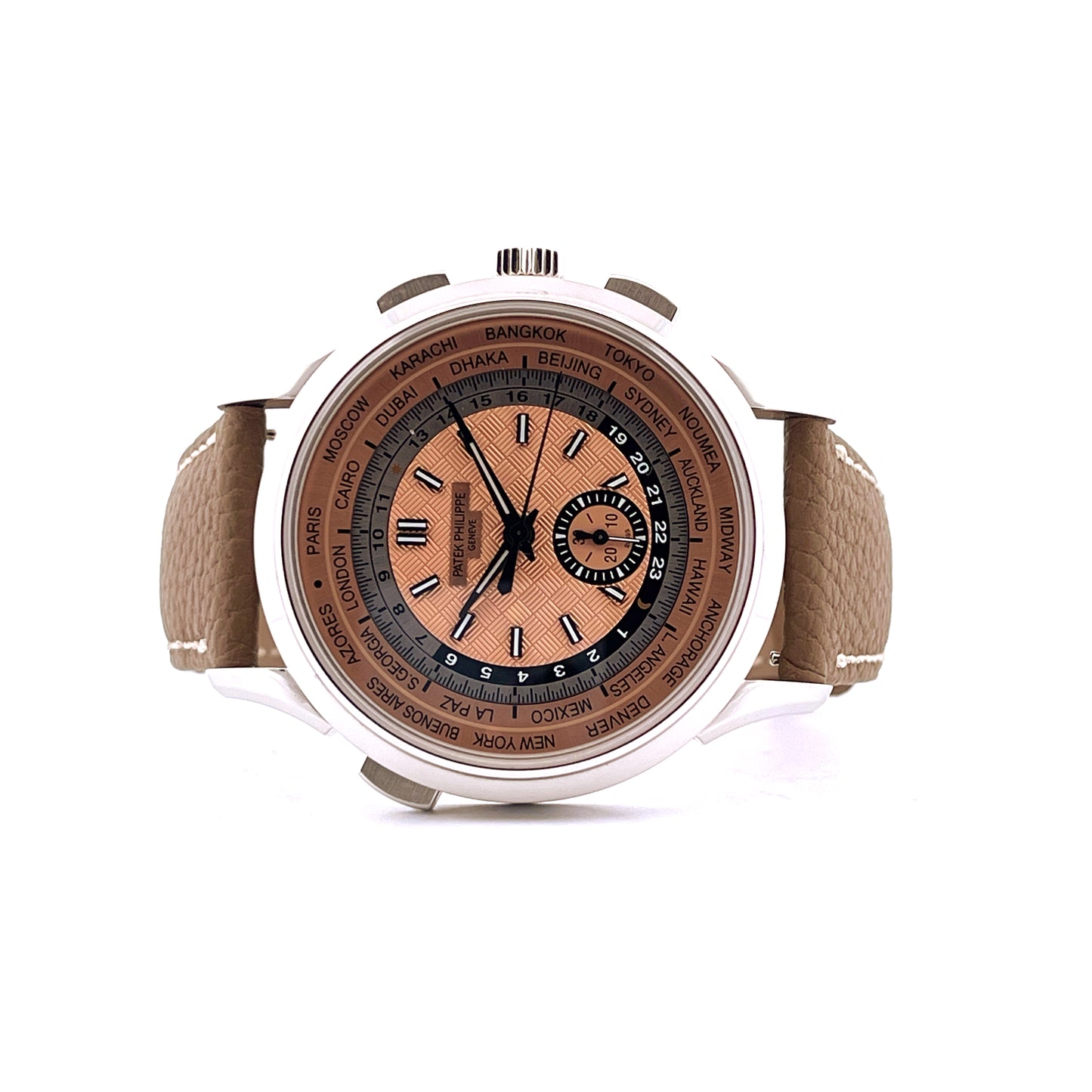 Patek Philippe World Time Chrono Flyback Salmon