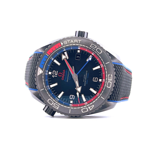 Omega - Seamaster Planet Ocean - Deep Black - ETNZ - Juwelier Spliedt