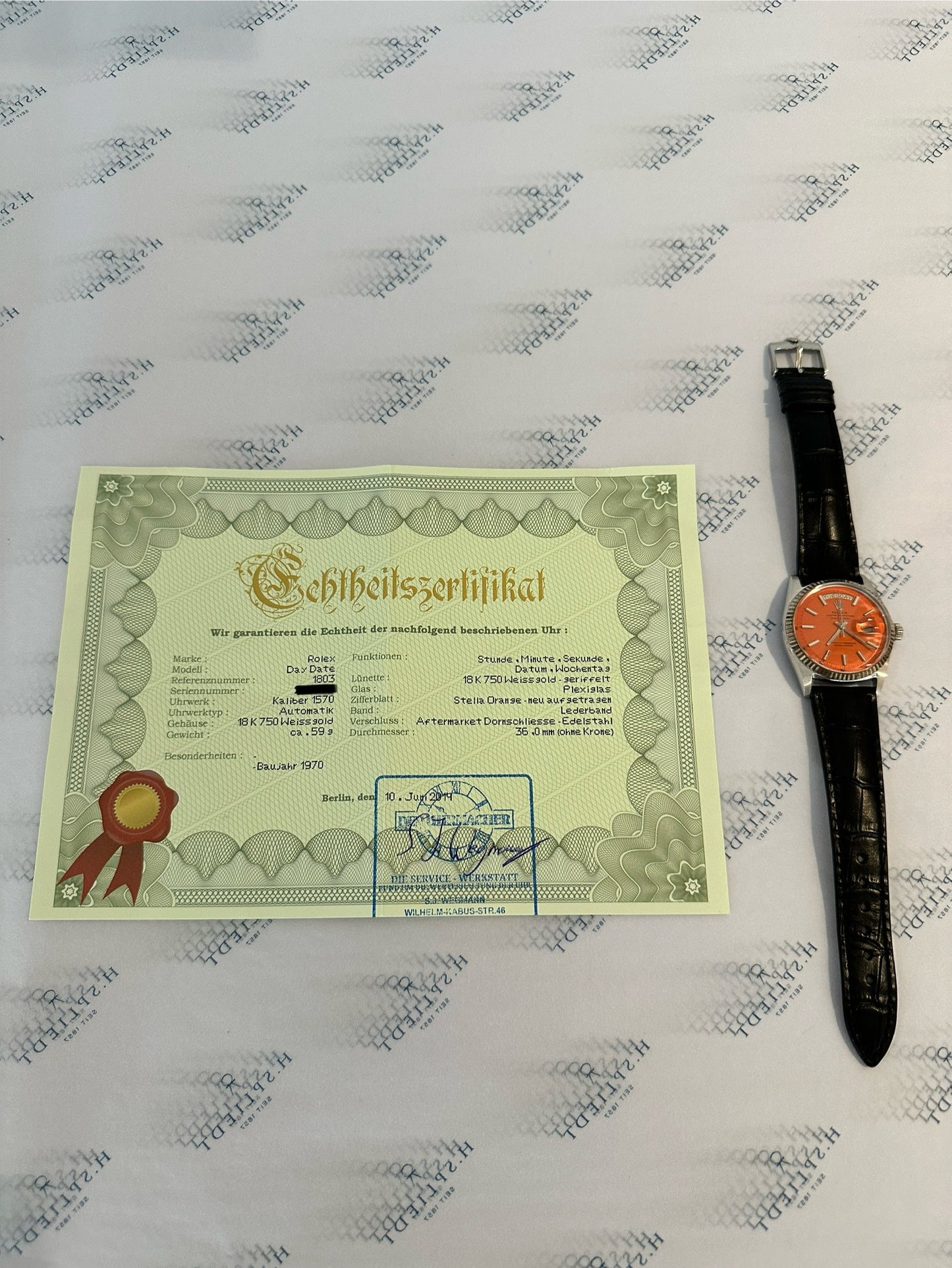 Rolex Day-Date 36 Orange