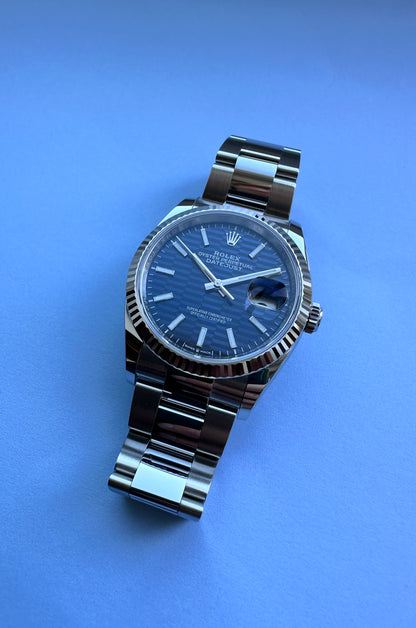 Rolex - Datejust 36 mm Blue Motif - Juwelier Spliedt