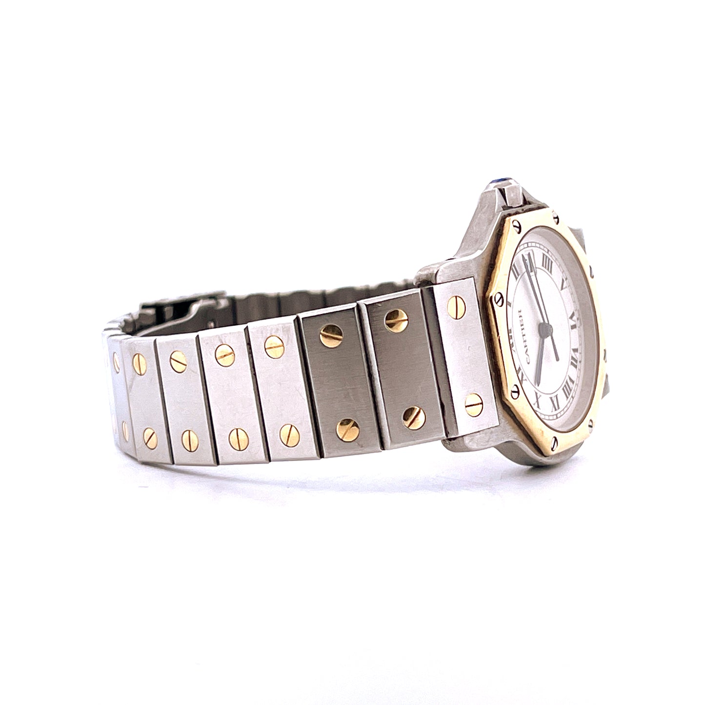 Cartier - Cartier Santos Ronde Steel & Gold - Juwelier Spliedt