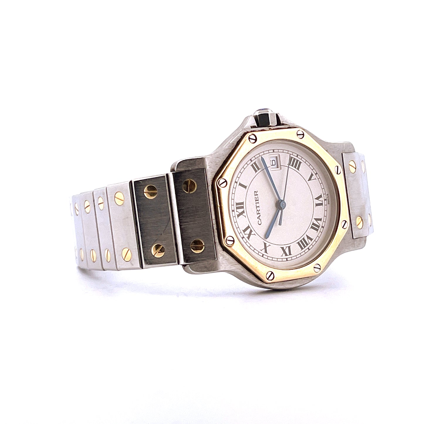 Cartier - Cartier Santos Ronde Steel & Gold - Juwelier Spliedt